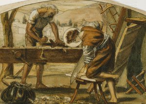 De Timmerman door Arthur Hughes
