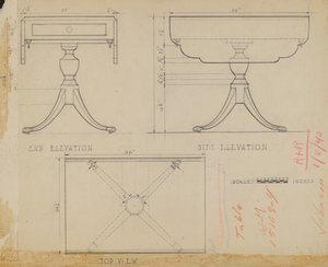Klapblad, Sokkeltafel door Arthur Johnson