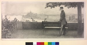 Keizer van Oostenrijk Franz Joseph I door Arthur Lajos Halmi