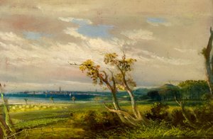 Dundee vanuit Strips of Craigie door Arthur Lee