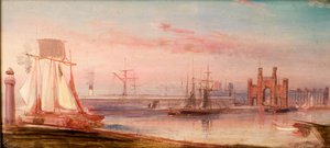 Earl Grey Dock, met schip 