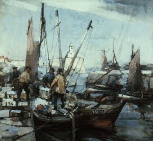 Havenscène door Arthur MacDonald
