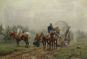 De gebroken vrachtwagen, 1862 door Arthur Nikutowski