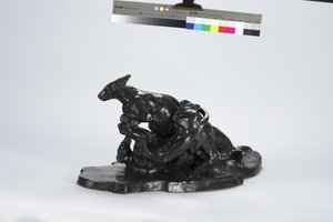 Kangoeroe en hond door Arthur Putnam