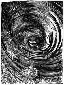 Een afdaling in de Maelstrom door Edgar Allan Poe