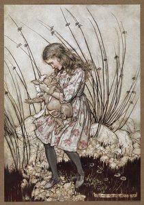 Alice en het varken verkleed als baby