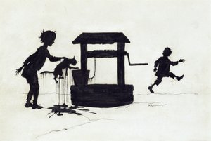Ding Dong Bell, illustratie uit Moeder de Gans: De oude kinderrijmpjes, gepubliceerd 1913 door Arthur Rackham