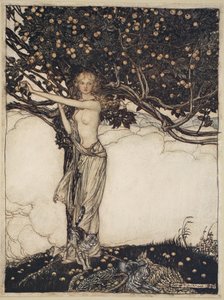 Freia, de schone, illustratie uit 