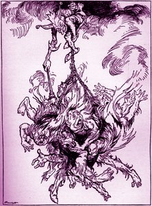 Hop-Frog door Edgar Allan Poe door Arthur Rackham