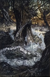 Illustratie door Arthur Rackham voor De Droom van een Zomernacht door William Shakespeare