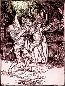 Het vat Amontillado door Edgar Allan Poe door Arthur Rackham