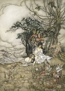 De wisselkind, 1905 door Arthur Rackham