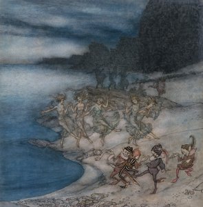 De brutale feeën en de sierlijke elfen door Arthur Rackham