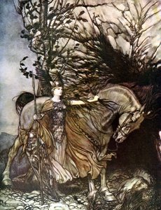 De Walkure door Arthur Rackham