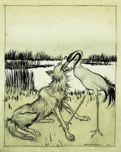 De wolf en de kraanvogel - Aesopus