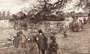 Het eiland waar alle vogels geboren worden uit Peter Pan in Kensington Gardens door J.M. Barrie, 1906