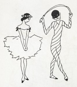 Twee dansers door Arthur Rackham