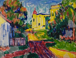 Een straat door Arthur Segal