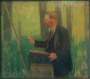 Thomas Herbst aan het werk door Arthur Siebelist