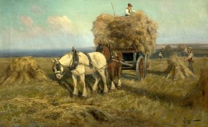 Het laden van de oogstwagen door Arthur Walker Redgate