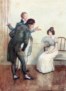 Illustratie voor Northanger Abbey door Jane Austen door Arthur Wallis Mills