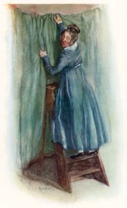 Illustratie voor Northanger Abbey door Jane Austen door Arthur Wallis Mills