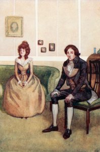 Illustratie voor Sense and Sensibility door Jane Austen door Arthur Wallis Mills