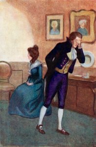 Illustratie voor Sense and Sensibility door Jane Austen door Arthur Wallis Mills