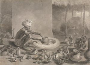 Indiase pottenbakker door Arthur William Devis