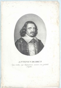 Antoine de Brun (druk) door Artist Unknown