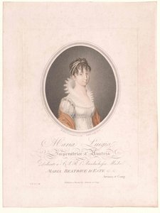 Aartshertogin van Oostenrijk-Modena Maria Luisa door Artist Unknown