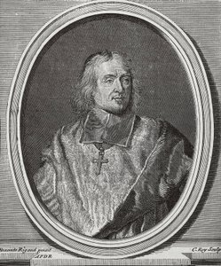 BOSSUET, Jacques-Benigne (1627-1704). Engelse theoloog en bisschop. Portret kopie van het origineel van Hyacinthe Rigaud door Artist Unknown
