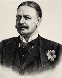 Bernard von Bülow (1849-1929). Kanselier van het Romeinse Rijk (1900-1909). Ets door Artist Unknown