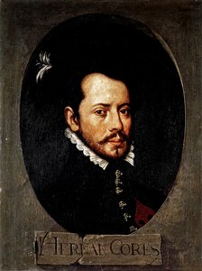 CORTES Hernan (1485-1547). Spaanse veroveraar van Mexico door Artist Unknown
