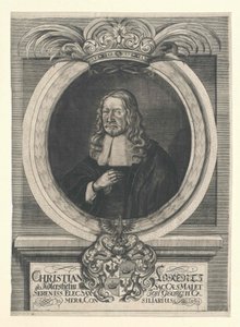 Christian Lorenz Adlershelm (afdruk) door Artist Unknown