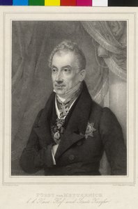 Clement Wenzel Lothar prins van Metternich-Winneburg door Artist Unknown