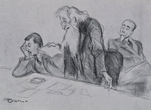 Congres van Russische emigranten, Parijs door Artist Unknown