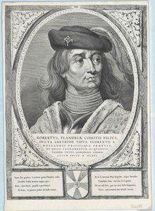 Graaf van Vlaanderen Robert I van de Friezen door Artist Unknown