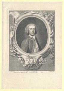 David Garrick door Artist Unknown
