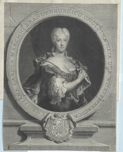 Hertogin van Württemberg Christian Charlotte door Artist Unknown