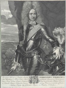 Hertog van Württemberg Ferdinand Wilhelm door Artist Unknown