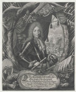 Hertog van Württemberg Georg Frederik door Artist Unknown