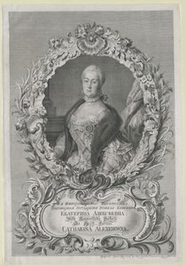 Keizerin van Rusland Catharina II door Artist Unknown