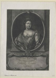 Keizerin van Rusland Catharina I door Artist Unknown