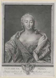 Keizerin van Rusland Elisabeth door Artist Unknown