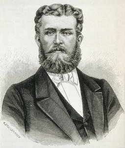 HOHENZOLLERN-SIGMARINGEN, Leopold (1835-1905). Broer van koning Carol I van Roemenië en vader van de toekomstige koning Ferdinand van Roemenië. Gravure door Artist Unknown