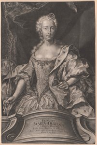 Heilige Romeinse keizerin Maria Theresia door Artist Unknown