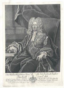 Johann Frederik baron Bachoff van levensecht door Artist Unknown