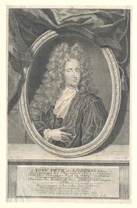 Johann Peter von Ludewig (druk) door Artist Unknown