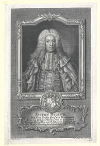 Johann Willem graaf van Wurmbrand-Stuppach (afdrukken) door Artist Unknown